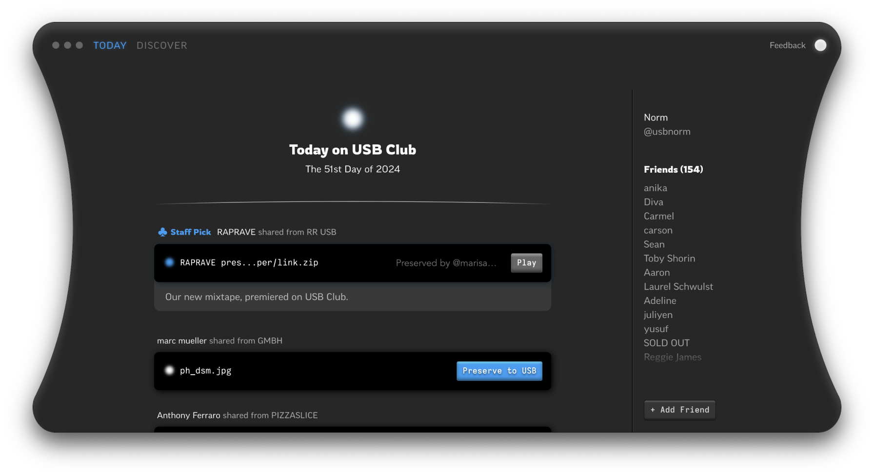 USB Club desktop console